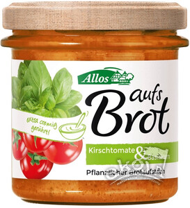 Pasta kremowa z pomidorami cherry i bazylią bezglutenowa EKO 140g Allos