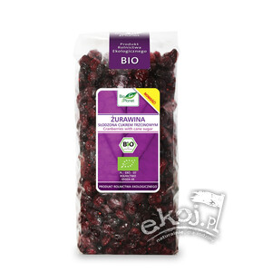 Żurawina słodzona cukrem trzcinowym BIO 1kg Bio Planet