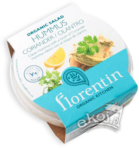 Hummus z kolendrą i sokiem z cytryny świeży EKO bezglutenowy 170g Florentin