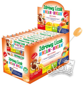 Lizak o smaku mango Mniam-mniam bezglutenowy 6g