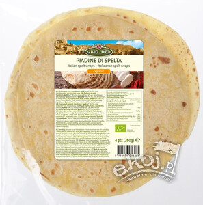Tortilla orkiszowa Piadina BIO 260g La Bio Idea