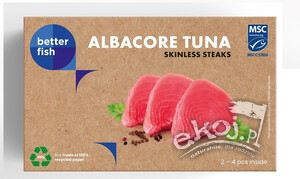 Tuńczyk biały stek bez skóry mrożony 180g Better Fish
