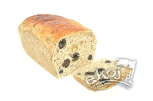 Chleb włoski z oliwkami orkisz na zakwasie 650g Dobra Piekarnia