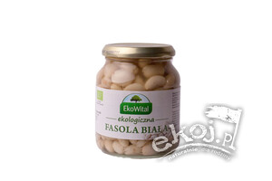 Fasola biała w zalewie BIO 360g Ekowital