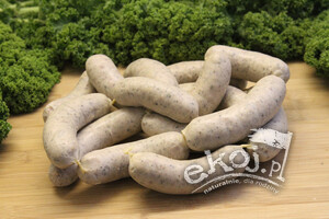 Kiełbasa biała drobiowa GRUBA BIO Polskie Eko Zagrody