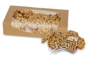 Ciastka owsiane BIO z żurawiną i kokosem 250g Juchowo