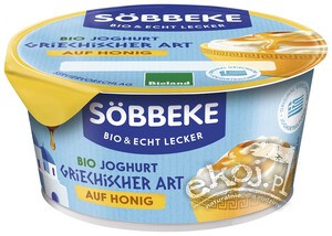 Jogurt typu greckiego z miodem BIO 150g Sobbeke