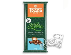 Czekolada mleczna ze stewią 75g Trapa