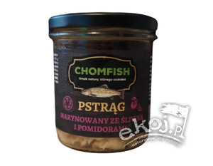 Pstrąg marynowany ze śliwką i pomidorami 300g Chomfish