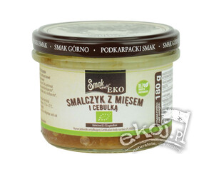 Smalczyk z mięsem i cebulką BIO 180g Smak Eko