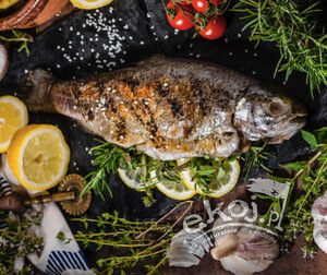 Pstrąg świeży z warzywami na grilla 250g Seafood