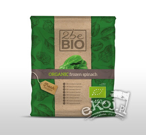 Szpinak mrożony BIO 450g 2beBIO