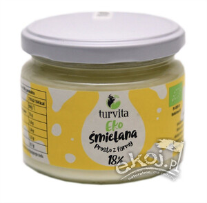 Śmietana 18% BIO 250g Turvita