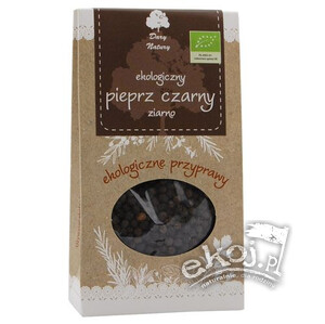 Pieprz czarny ziarnisty EKO 50g Dary Natury