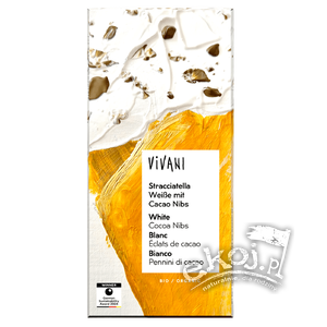 Czekolada biała stracciatella BIO 80g Vivani