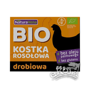 Kostki drobiowe bulionowe bezglutenowe BIO 6x11g Naturavena