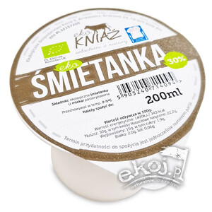 Śmietanka kremówka 30% mała BIO 200ml Eko Kniaź