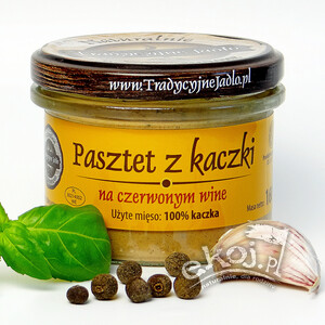 Pasztet z kaczki na czerwonym winie słoik 160g Tradycyjne Jadło