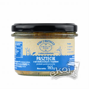 Pasztet z ryb słodkowodnych migdałowy MAŁY 165g Smolin Fish