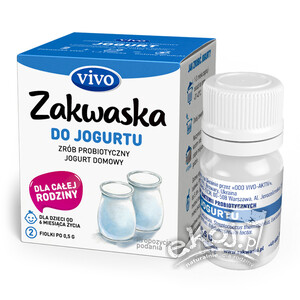Żywe kultury bakterii do jogurtu 2 fiolki 1g Vivo
