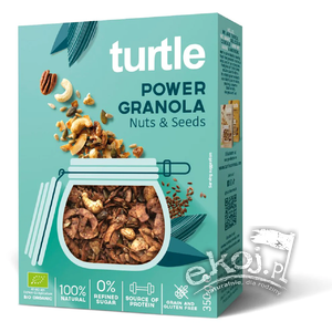 Granola orzechy - nasiona bezglutenowa BIO 350g Turtle