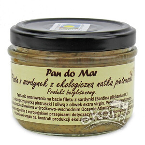 Pasta z sardynek z bio natką pietruszki bezgl. 125g Pan do Mar