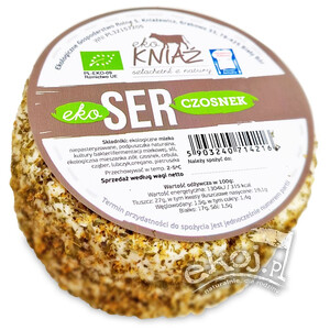 Ser z ziołami i czosnkiem świeży BIO ok. 330g Eko Kniaź