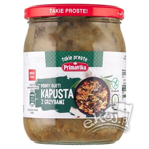 WYPRZEDAŻ Kapusta z grzybami 420g Primavika