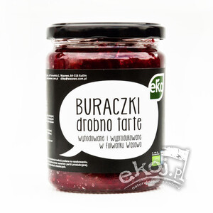 Buraczki drobno tarte BIO 480g Folwark Wąsowo