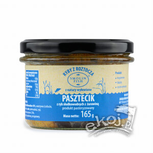 Pasztet z ryb słodkowodnych z żurawiną MAŁY 165g Smolin Fish