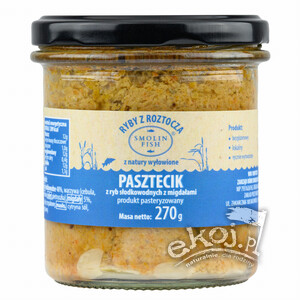 Pasztet z ryb słodkowodnych migdałowy DUŻY 270g Smolin Fish