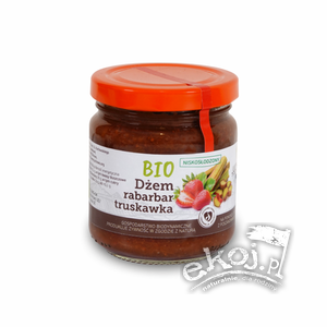 Dżem rabarbar-truskawka BIO 200g Juchowo