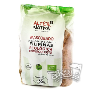 Cukier trzcinowy mascobado fair trade BIO 500g Alternativa