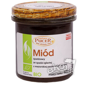 Miód spadziowy ze spadzi iglastej BIO 950g Pucer