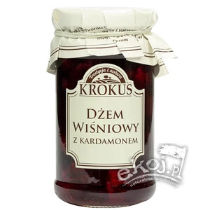 Dżem wiśniowy z kardamonem o obniżonej zawartości cukru bezgl. 235g Krokus