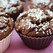 Muffinki amarantusowe z rabarbarem