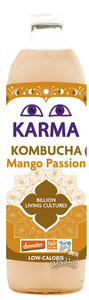 Kombucha z mango i marakują fair for life demeter BIO 500ml Karma Kombucha